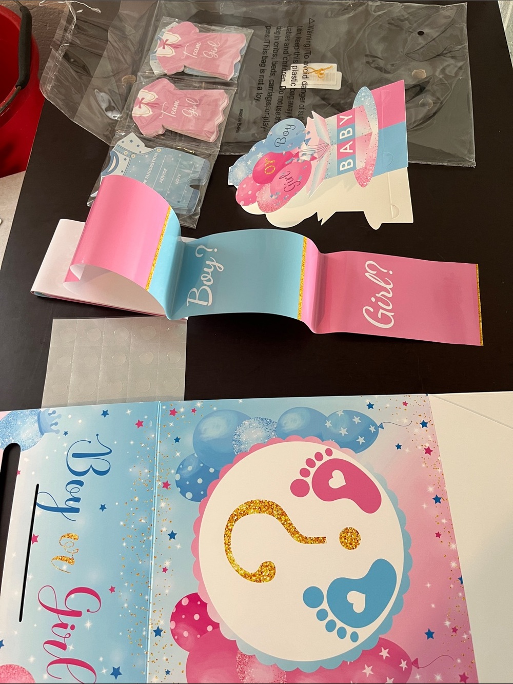 Gender Reveal Party Decorations - Pink and Blue Set- New in Package
